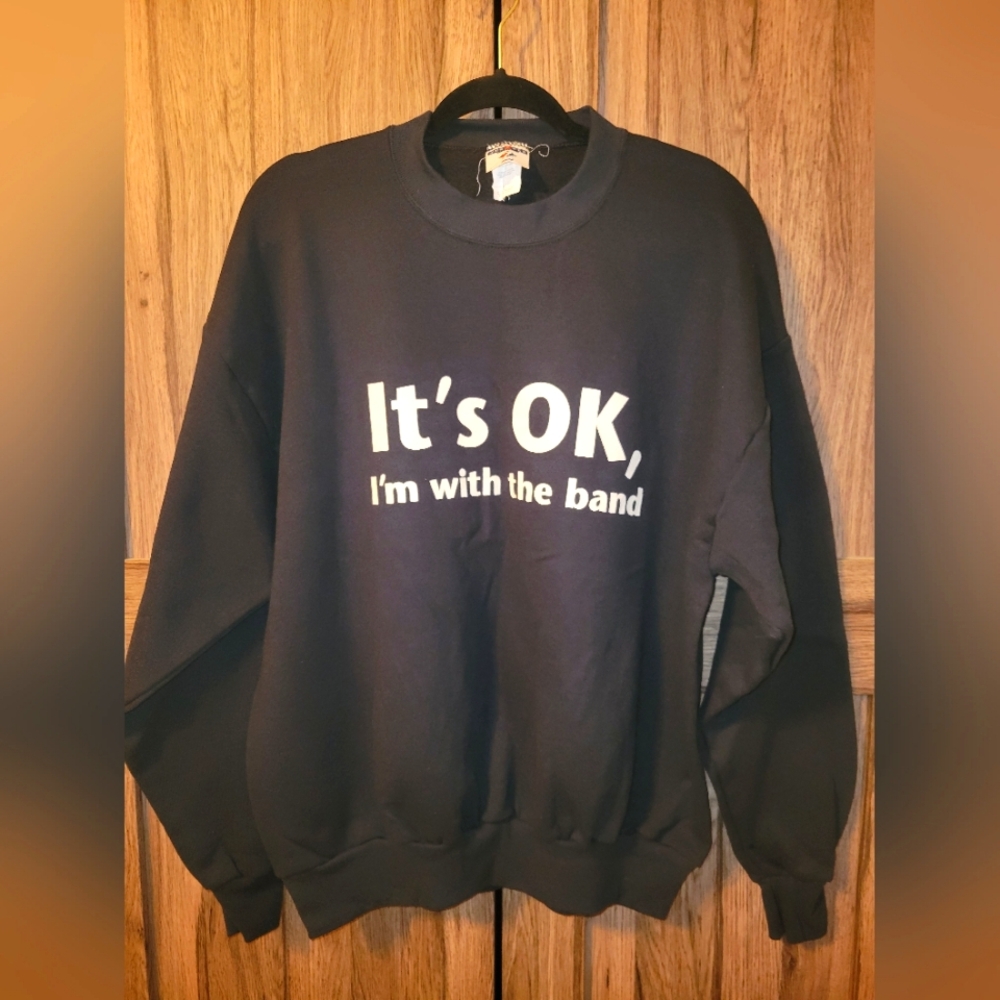 Vintage I'm With The Band Crewneck